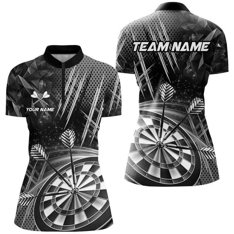 Glitzer Herren Darts Shirts, Individuelle Team Dartliga Shirts, Graue Dart Trikots TDM3285