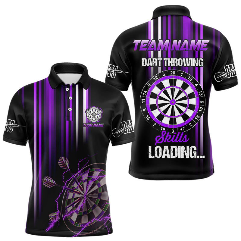 Individuelles Lilanes Dart Werfen Fähigkeiten Dart Poloshirt Für Herren – Lustige Darttrikots TDM3788