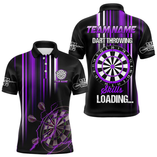 Individuelles Lilanes Dart Werfen Fähigkeiten Dart Poloshirt Für Herren – Lustige Darttrikots TDM3788