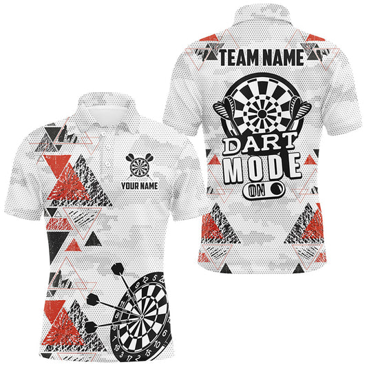 Individuelles Dart Mode An Geometrisches Dart Poloshirt für Herren, Lustiges Dart Trikot TDM2883