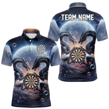 Personalisiertes Dragon Darts Shirt Für Herren – Custom Liga-Teamtrikot Polo & 1/4 Zip TDM4876