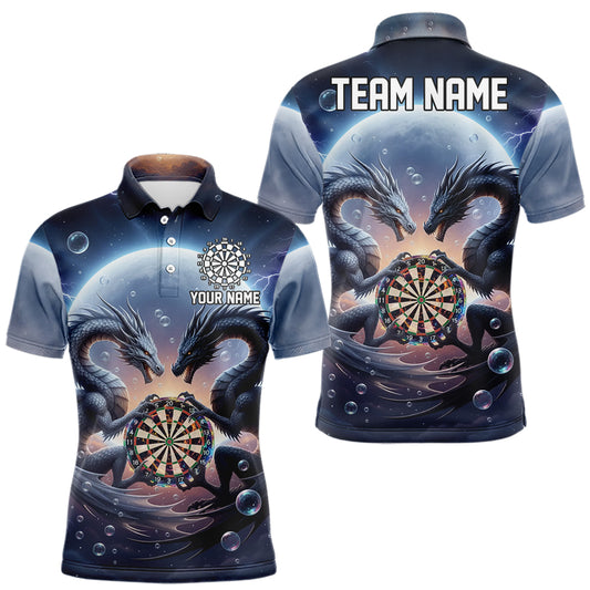 Personalisiertes Dragon Darts Shirt Für Herren – Custom Liga-Teamtrikot Polo & 1/4 Zip TDM4876