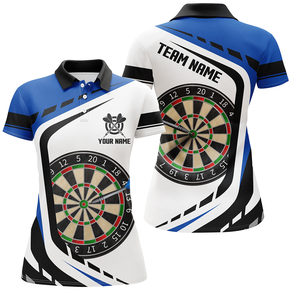 Individuelles Dartbrett Blau Darttrikot Herren Poloshirt, Dart Uniform Für Team Spieler TDM1364