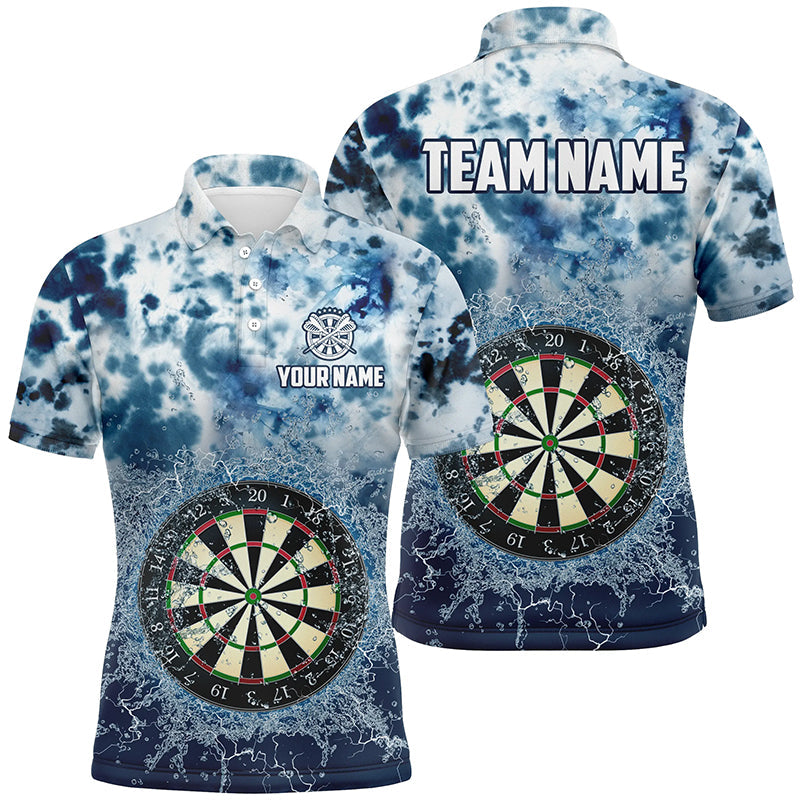 Individuelles Dartbrett Im Wasser Herren Poloshirt, Darttrikot Team Uniform TDM1421