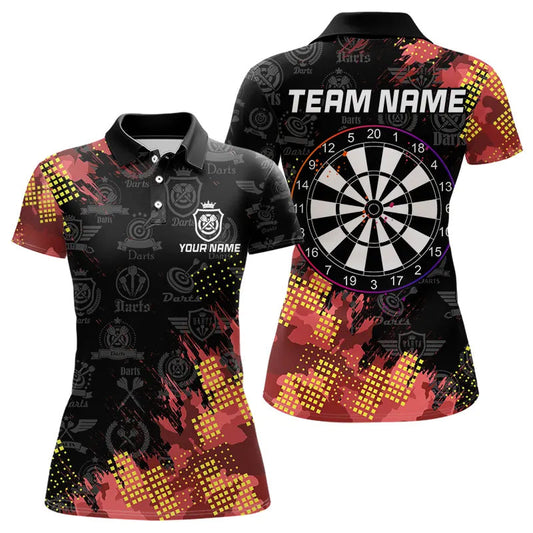 Individuelles Buntes Darts-Poloshirt für Damen, Cooles Dart-Trikot TDM3506