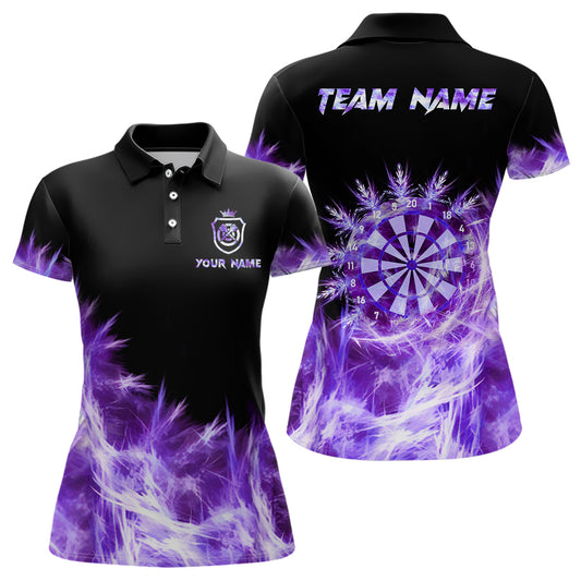 Eisig Lila Licht Damen Darts Polo & Zip-Shirts – Individuelle Team Darttrikots TDM2977