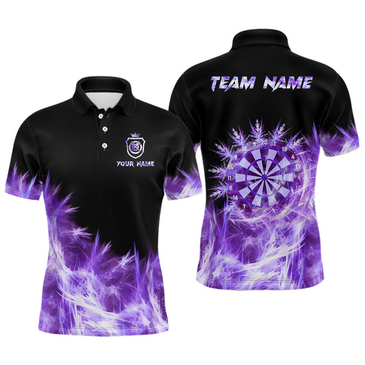Eisig Lila Licht Herren Darts Polo & Zip-Shirts – Individuelle Team Darttrikots TDM2977