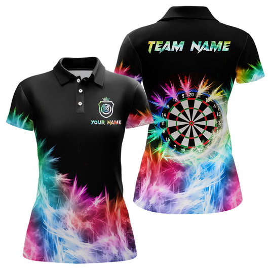 Eisig Bunte Licht Damen Darts Polo & Zip-Shirts – Individuelle Team Darttrikots TDM3283