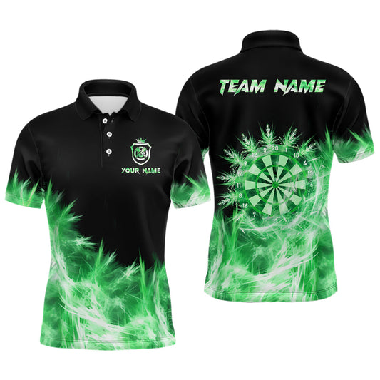 Individuelles Eisgrünes Licht Herren Poloshirt, Dart-Teamtrikot TDM2578