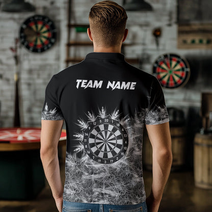 Eisgraues Licht Herren Darts Polo & Viertelreißverschluss Shirt Maßgeschneiderte Dartshirts Für Team Darts Trikots TDM3376