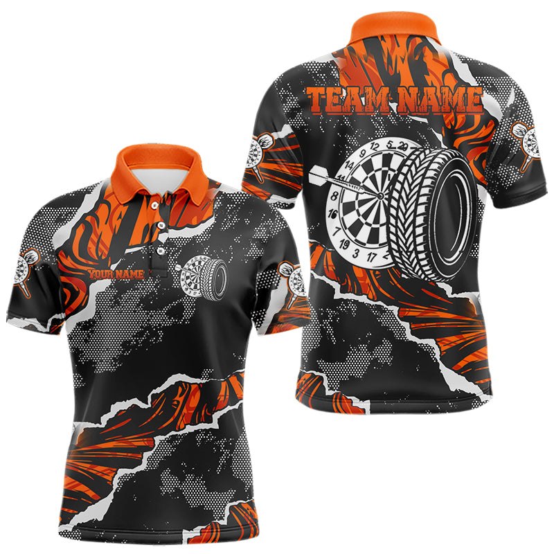 Räder-Dartboard mit Farbspritzern Personalisierte Dartshirts für Herren, Teamtrikots NYN0083