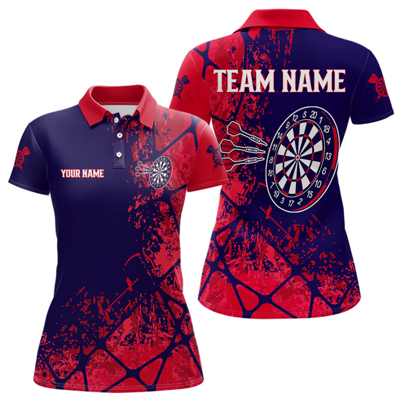 Mehrfarbige Dartboards mit individuellem Namen, Dartshirt für Damen, Teamtrikots NYN0098