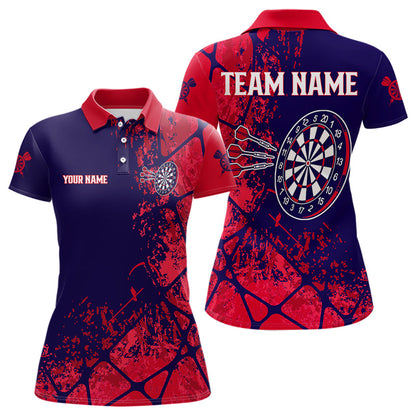 Mehrfarbige Dartboards mit individuellem Namen, Dartshirt für Damen, Teamtrikots NYN0098