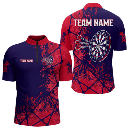 Mehrfarbige Dartboards mit Wunschname Personalisiertes Dartshirt für Herren, Teamtrikots NYN0098