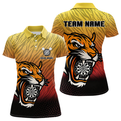 Tiger-Dartboard mit zerkratztem Muster, individuelles Dartshirt für Damen, Teamtrikots NYN0106