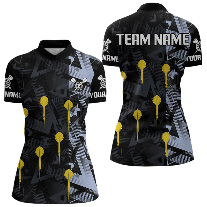 Personalisierte abstrakte Muster mit Dartpfeilen, Dartshirt für Damen, Teamtrikots NYN0107