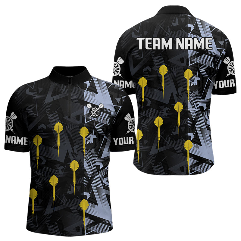 Personalisierter abstrakter Stil mit Dartpfeilen Dartshirt für Herren, Teamtrikots NYN0107