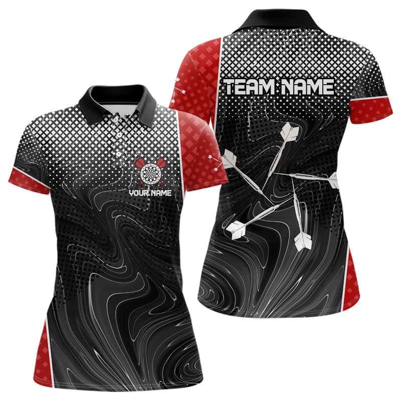 Weißer Dartpfeil, personalisierte Sechseck-Dartshirts für Damen, Teamtrikots NYN0018