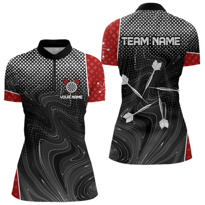 Weißer Dartpfeil, personalisierte Sechseck-Dartshirts für Damen, Teamtrikots NYN0018