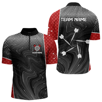 Weißer Dartpfeil Personalisiertes Sechseck-Dartshirt für Herren, Dart-Teamtrikots NYN0018