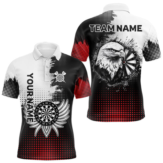 Personalisierte Mehrfarbige Flügel-Dartboards und Adler-Dartshirts für Herren, Trikots NYN0035