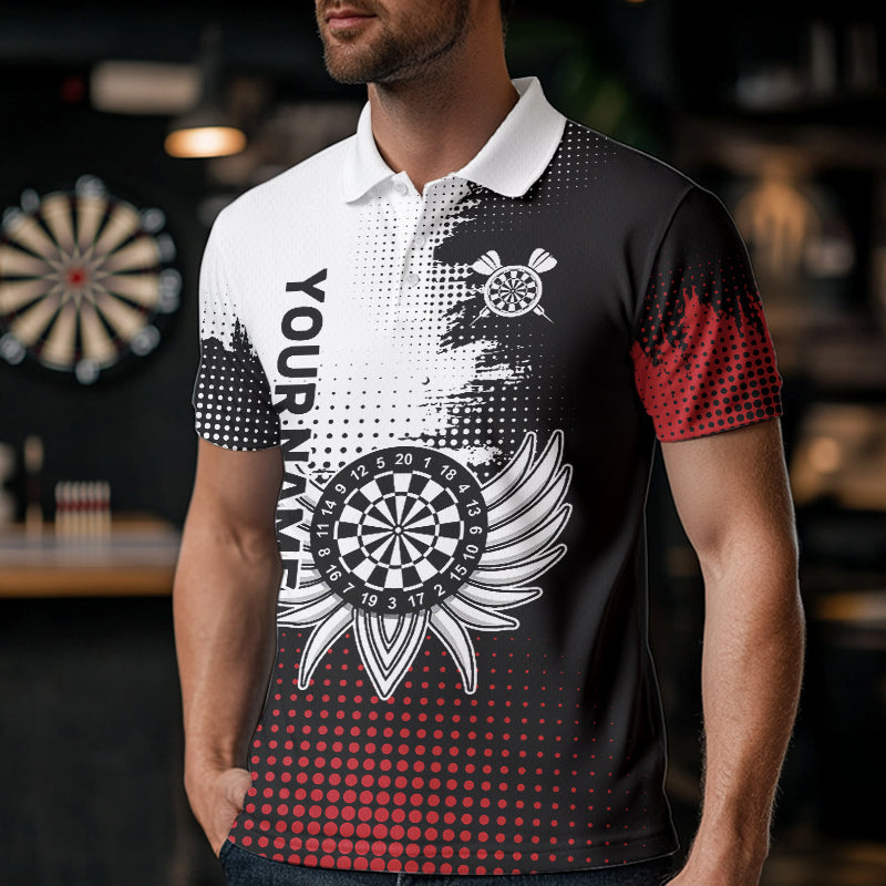 Personalisierte Mehrfarbige Flügel-Dartboards und Adler-Dartshirts für Herren, Trikots NYN0035
