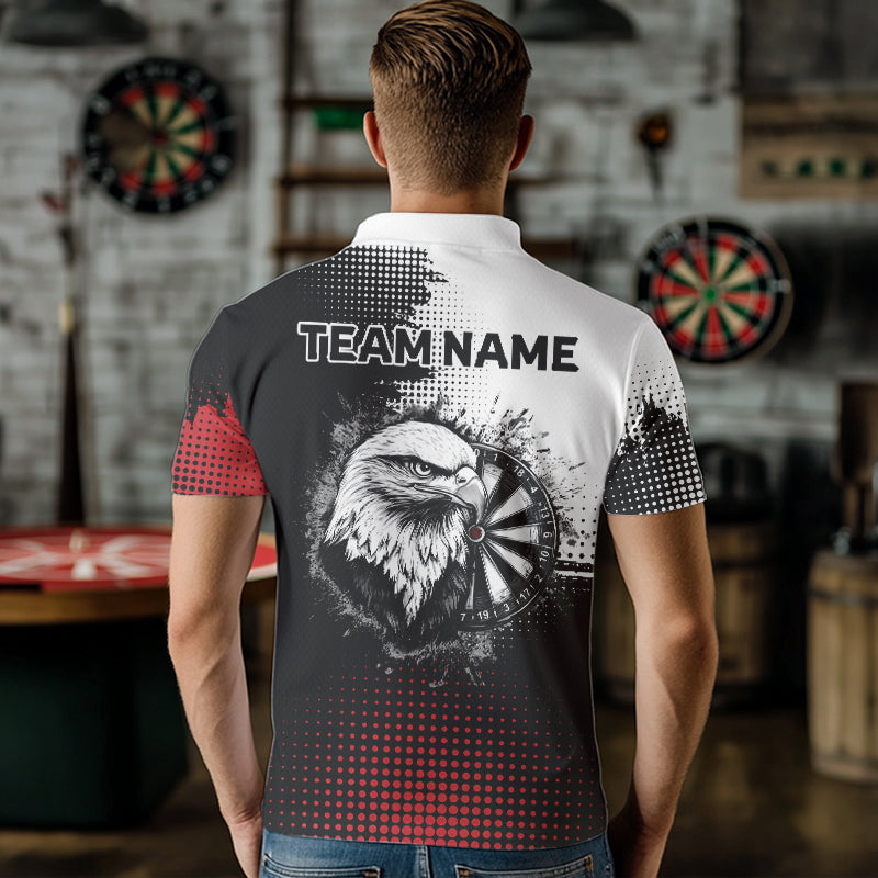 Personalisierte Mehrfarbige Flügel-Dartboards und Adler-Dartshirts für Herren, Trikots NYN0035