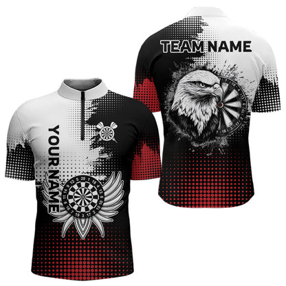Personalisierte Mehrfarbige Flügel-Dartboards und Adler-Dartshirts für Herren, Trikots NYN0035