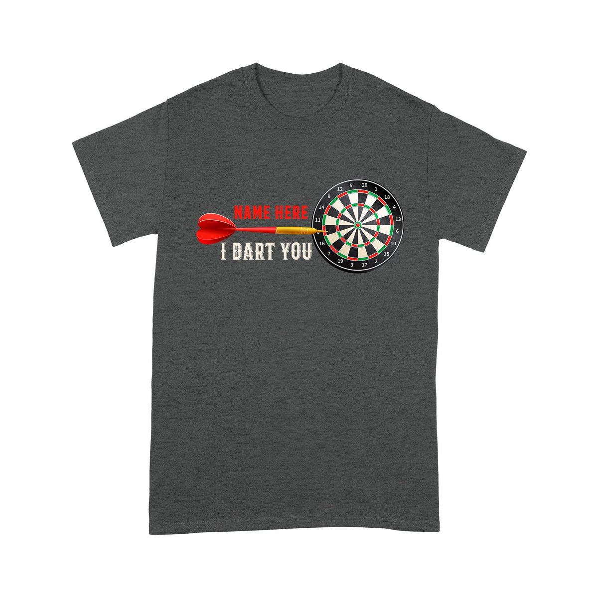Unisex Dart Shirt mit „I Dart You“-Motiv und eigenem Namen TDM3900 - 3