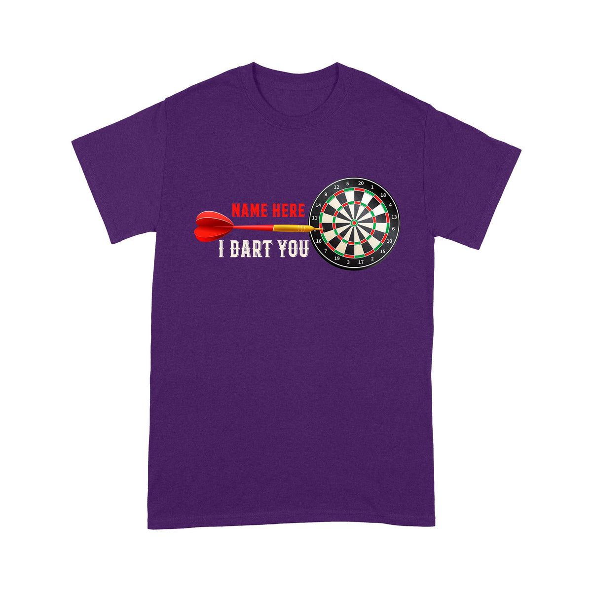 Unisex Dart Shirt mit „I Dart You“-Motiv und eigenem Namen TDM3900 - 7