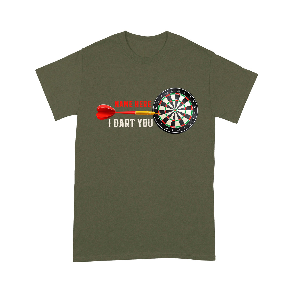 Unisex Dart Shirt mit „I Dart You“-Motiv und eigenem Namen TDM3900 - 5